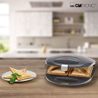 Clatronic ST 3477 sandwich maker 750 W Grijs - thumbnail