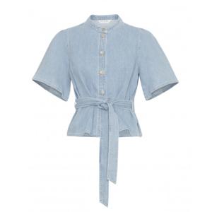 MSCH - Blauw | Dames | Blouse | Blauw | S | regular | Kamst mode