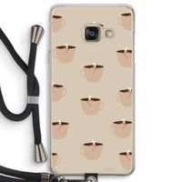 Morning coffee: Samsung Galaxy A3 (2016) Transparant Hoesje met koord