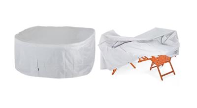 Overtrek Zitset Vanamo Zilver 420D Oxford 242x162x100cm