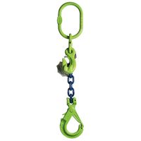 Delta 1-Sprong met veiligheidshaak, met inkorthaak | Grade 100 | 2,500 ton | 8 mm | 4 m - YE.10.1SVI.08.040 YE.10.1SVI.08.040