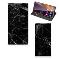 Samsung Galaxy Note 20 Ultra | Standcase | Marmer Zwart - Origineel Cadeau Vader