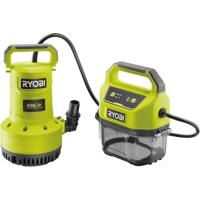 Evacuatiepomp - RYOBI - 18 V - 4.200 l/u - 5m - Maximale evacuatiehoogte 8 m