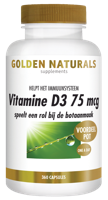 Golden Naturals Vitamine D3 75mcg Capsules