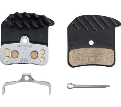Shimano schijfremblokset h03c metal met koelvinnen