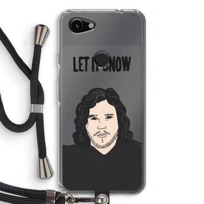 Let It Snow: Pixel 3a Transparant Hoesje met koord