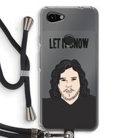 Let It Snow: Pixel 3a Transparant Hoesje met koord Let It Snow: Pixel 3a Transparant Hoesje met koord