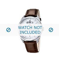 Festina horlogeband F16873-1 Croco leder Bruin 22mm + bruin stiksel - thumbnail