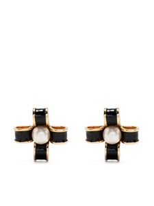 CHANEL Pre-Owned boucles d'oreilles à perles artificielles