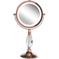 Beliani MAURY - Make-up spiegel-Roségoud-IJzer, Glas - thumbnail