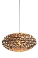 Light & Living Gevlochten hanglampTripoli met zwart Ø 50cm - 2980312 Light & Living Gevlochten hanglampTripoli met zwart Ø 50cm - 2980312