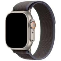 Apple Watch Nylon Trail Band - Blauw Zwart - 44, 45, 46 & 49mm