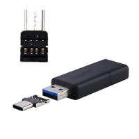Mini aluminium legering USB-C / Type-C Male naar USB Female OTG Adapter Connector voor USB Flash Drive Disk Galaxy S8 & S8 PLUS / LG G6 / Huawei P10