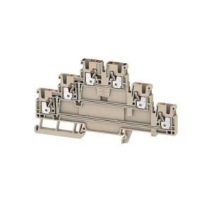 Weidmüller 2428540000 Doorgangsklem 3-etages 5.1 mm Spanveer Beige 25 stuk(s)