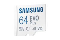 Samsung EVO Plus microSD-kaart Retail 64 GB UHS-I, v30 Video Speed Class, A2 Application Performance Class Incl. SD-adapter - thumbnail