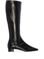 BY FAR bottes en cuir - Noir