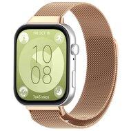 Milanese bandje - Champagne / rosé goud - Huawei Watch Fit 3 / Fit 4