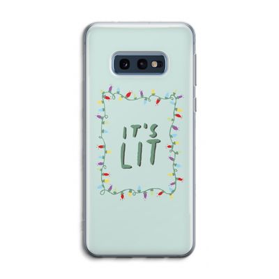 It's Lit: Samsung Galaxy S10e Transparant Hoesje