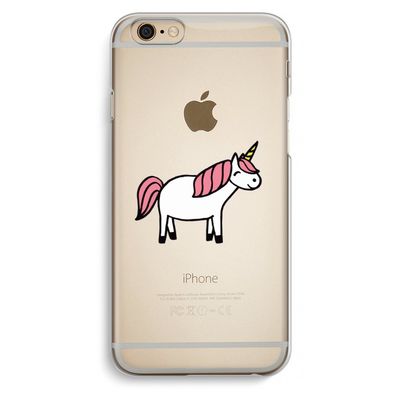 Eenhoorn: iPhone 6 / 6S Transparant Hoesje
