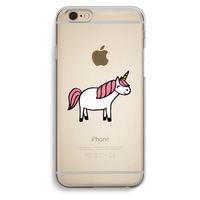Eenhoorn: iPhone 6 / 6S Transparant Hoesje