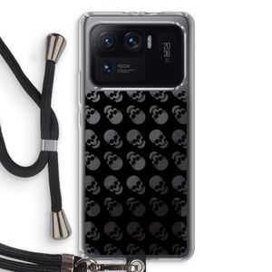 Musketon Skulls: Xiaomi Mi 11 Ultra Transparant Hoesje met koord