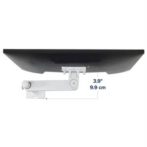 Ergotron NX Series NX MONITOR ARM WHITE flat panel bureau steun 86,4 cm (34") Zwart, Wit