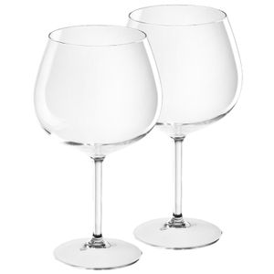 2x Gin tonic ballon glazen transparant 860 ml van onbreekbaar kunststof