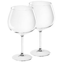 2x Gin tonic ballon glazen transparant 860 ml van onbreekbaar kunststof - thumbnail