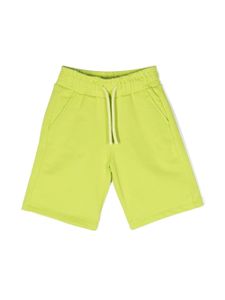 DONDUP KIDS short en coton à lien de resserrage - Vert