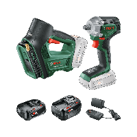 Bosch Groen Accutoolkit Combipack UniversalImpactDrive 18V-350 + UniversalPump 18V | Incl. 1x PBA 18V 2,0 Ah, 1x PBA 18V 4,0 Ah - 0615A5009C