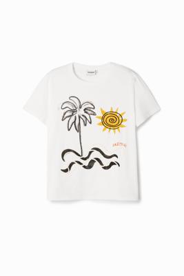 T-shirt korte mouwen eiland - WHITE - M