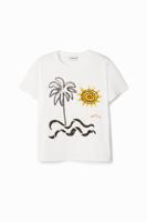 T-shirt korte mouwen eiland - WHITE - M