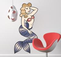 Zeermeerming Muursticker