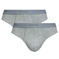 Sloggi men Ever Ease 2-pack slips grijs Sloggi men Ever Ease 2-pack slips grijs