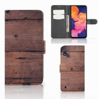 Samsung Galaxy A10 | Book Style Case | Old Wood