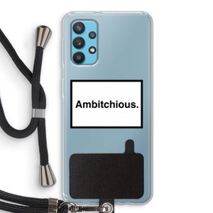Ambitchious: Samsung Galaxy A32 4G Transparant Hoesje met koord