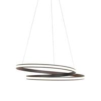 QAZQA Moderne hanglamp zwart 74 cm incl. LED - Rowan - thumbnail