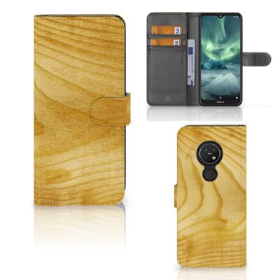 Nokia 7.2 | Nokia 6.2 | Book Style Case | Licht Hout