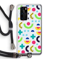 8-bit N°1: Huawei P40 Transparant Hoesje met koord