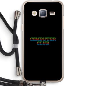 Retro: Samsung Galaxy J3 (2016) Transparant Hoesje met koord