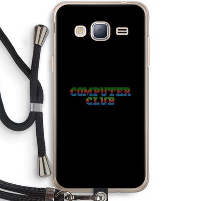 Retro: Samsung Galaxy J3 (2016) Transparant Hoesje met koord