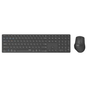 Rapoo 9800M Draadloze multimode Blade Combo Full Size Set - Donkergrijs