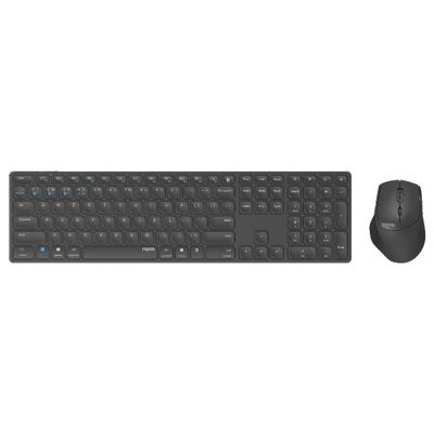 Rapoo 9800M Draadloze multimode Blade Combo Full Size Set - Donkergrijs