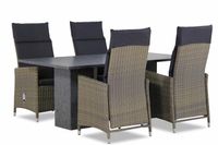 Garden Collections Madera/Graniet 180 cm dining tuinset 5-delig