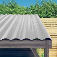 Dakpanelen 12 st 60x36 cm gepoedercoat staal zilverkleurig