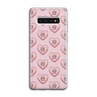 Chicks before dicks: Samsung Galaxy S10 4G Transparant Hoesje