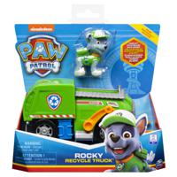 PAW Patrol - Rocky - Vuilniswagen - Speelgoedvoertuig met actiefiguur - thumbnail