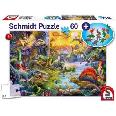 Dinosaurussen - met toevoeging (Figurines van Dinosaurs) - 60 pc's - Schmidt Spiele