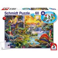 Dinosaurussen - met toevoeging (Figurines van Dinosaurs) - 60 pc's - Schmidt Spiele