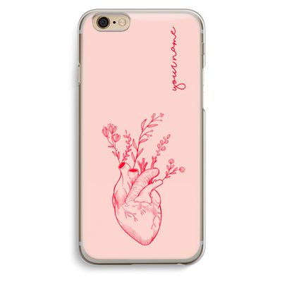Blooming Heart: iPhone 6 / 6S Transparant Hoesje